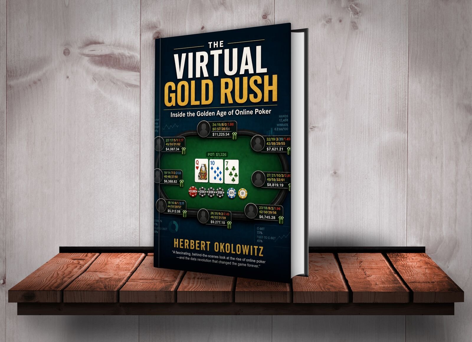 Virtual Gold Rush paperback on a bookshelf